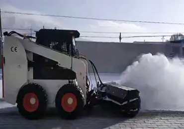 Skid-steer-snowclearing