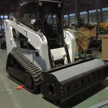 white-track-loader