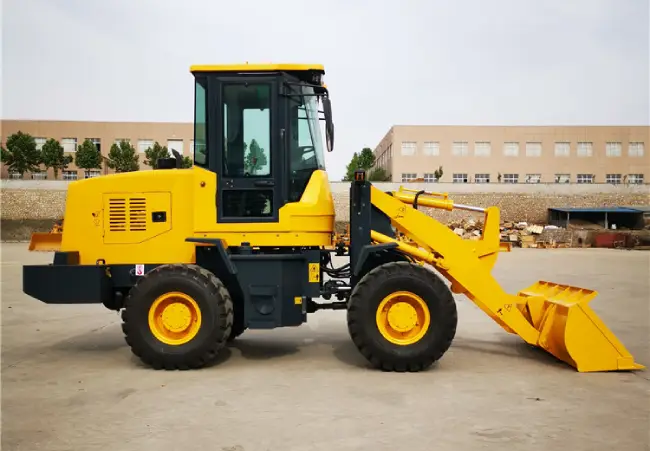 small articulated wheel loader