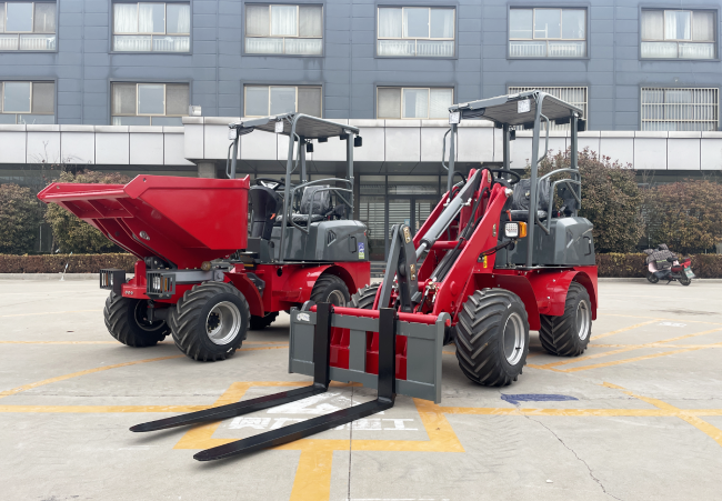 electric front end loader change attachment
