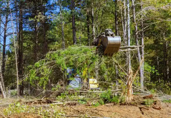 2 ton excavator size for removing trees