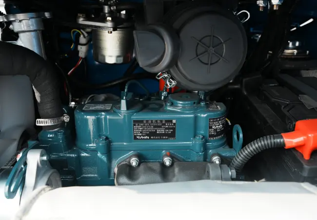 compact excavator with Kubota engine