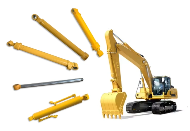 Excavator boom cylinder